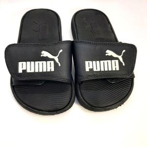 Puma Slides Sandals Velcro  Scuffs Boy's Size 11